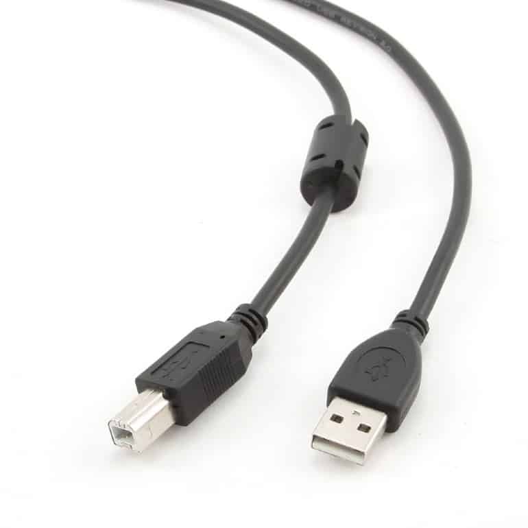 USB 2.0 cable with A/B connection - 1.8m