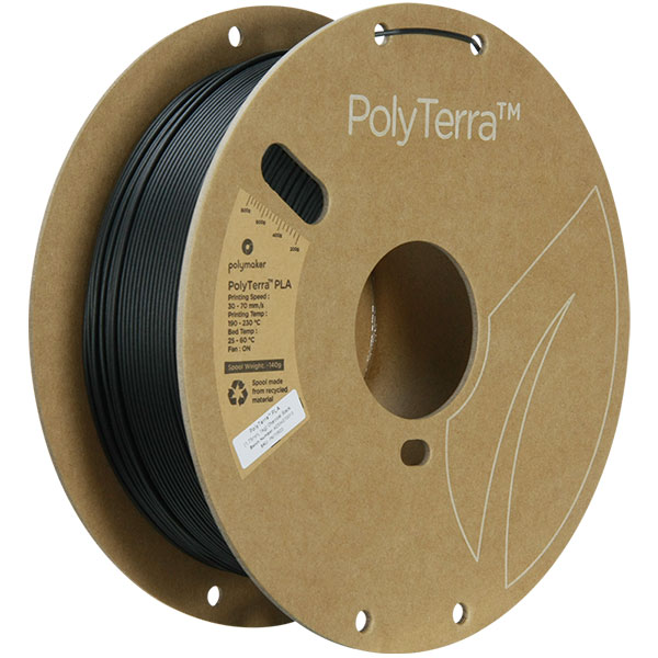 Polymaker - PolyTerra PLA Charcoal Black - 1.75mm - 1KG