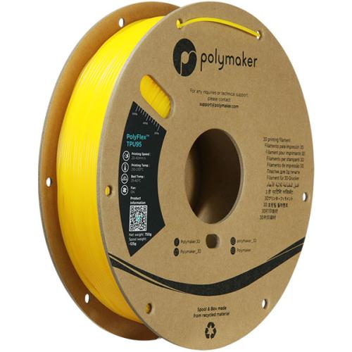 Polymaker Filament - PolyFlex TPU95 Yellow - 1,75mm - 0,75KG