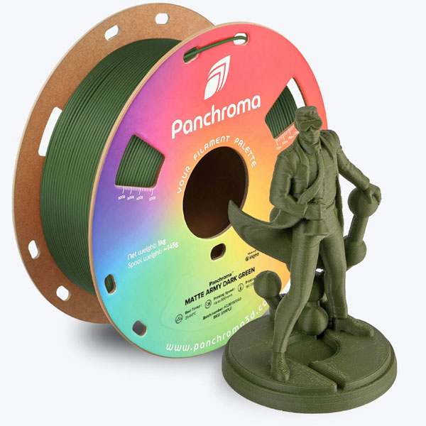 Polymaker - Panchroma™ Matte PLA Army Dark Green - 1.75mm - 1KG