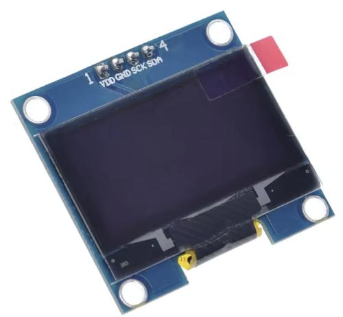 4PIN 1.3 OLED module - 128X64 I2C (wit op zwart)