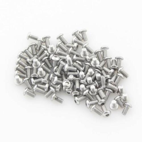 M3, 6mm, button head socket (100stuks)