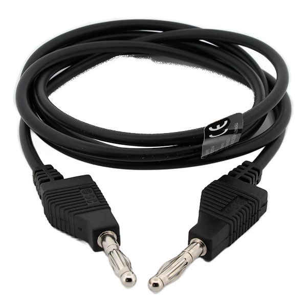 Measuring lead banana plug 4mm - 100mm - Black