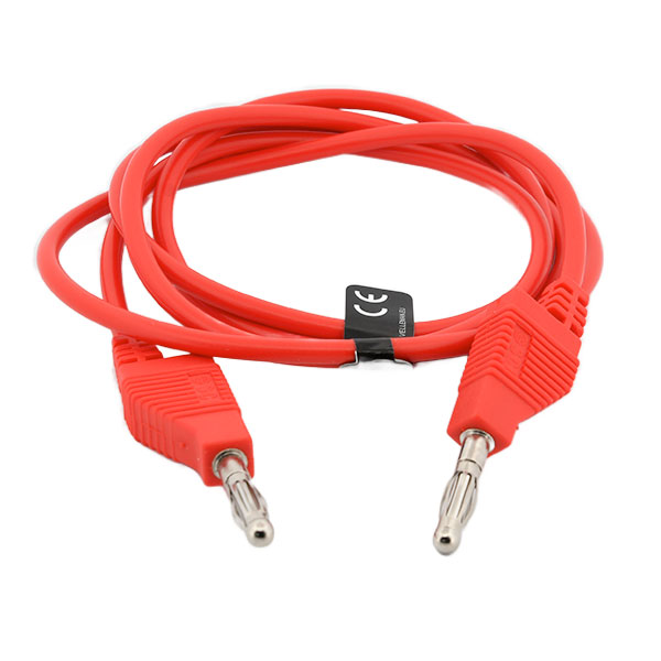 Measuring lead banana plug 4mm - 100mm - Red