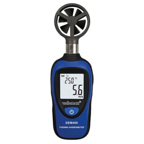 Digitale mini thermometer/anemometer met LCD Display - Windsnelheid