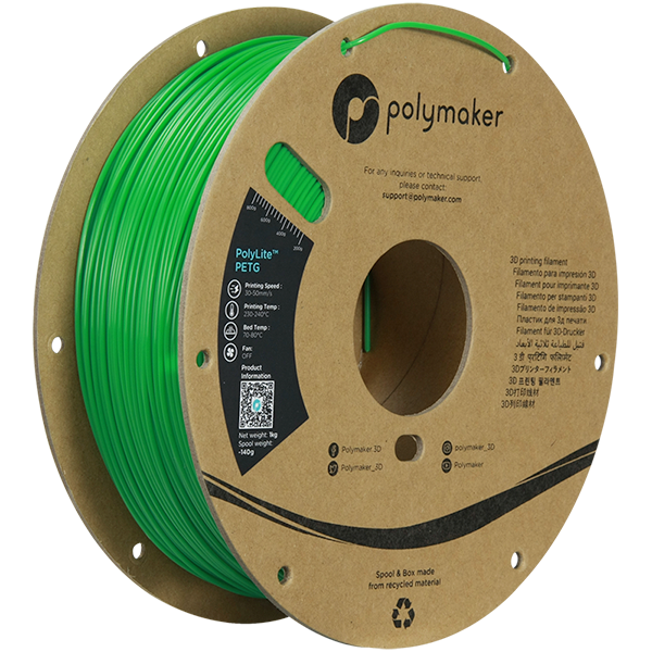 Polymaker Filament - PolyLite PETG Green - 1.75mm - 1KG