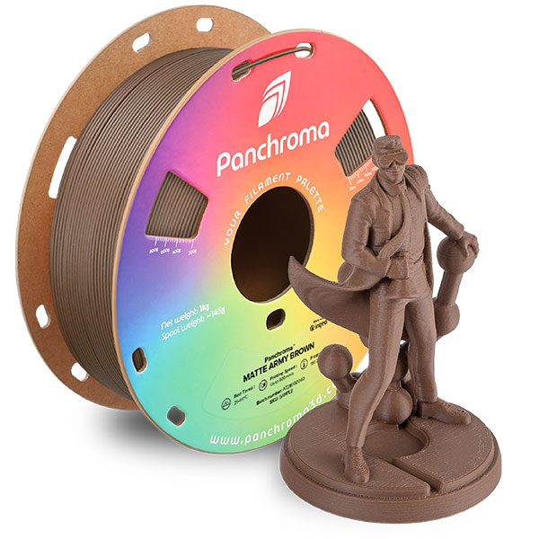 Polymaker - Panchroma™ Matte PLA Army Brown - 1,75mm - 1KG