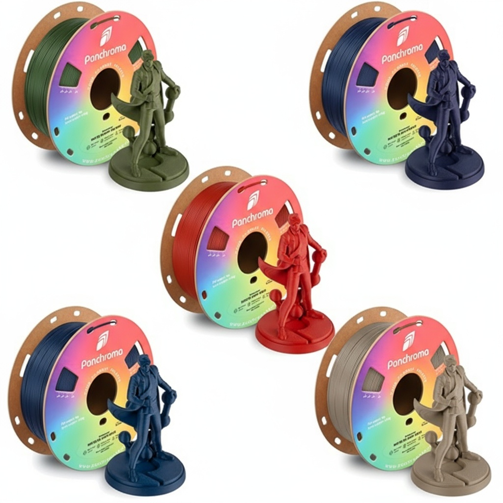 Polymaker Panchroma PLA Army Bundel - 5 Matte Kleuren - 1,75mm - 5kg