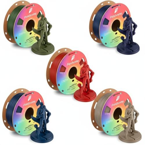 Polymaker Panchroma PLA Army Bundel - 5 Matte Kleuren - 1,75mm - 5kg