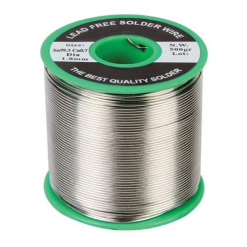 Soldeer Loodvrij Sn99,3% Cu0,7% 1mm 500g Rol