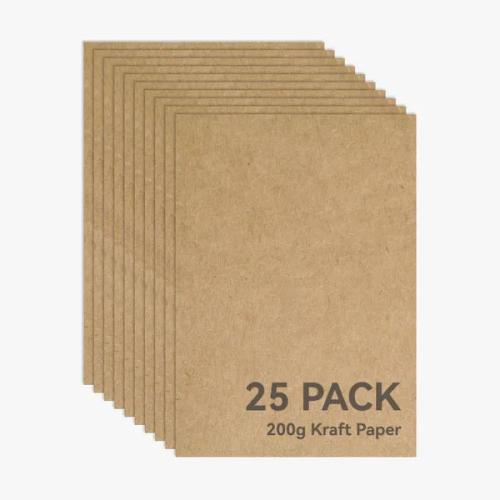Bambu Lab Kraftpapier - A4 - 200g - 297 x 210 mm - 25 stuks