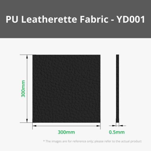 Bambu Lab PU Kunstleer Stof (Nerfstructuur) - Zwart - 300x300 mm - 5 stuks