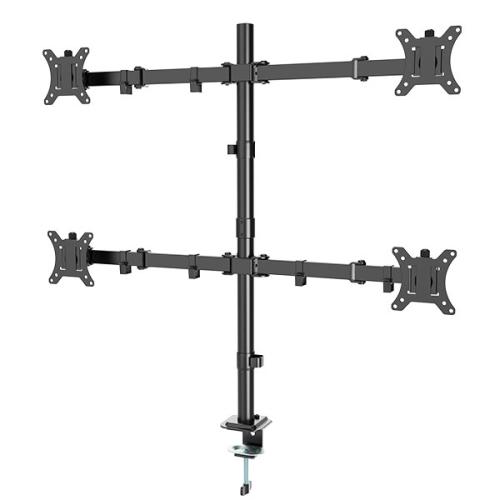 Monitorarm Bureaumontage - 4 Schermen - 13“ t/m 32”
