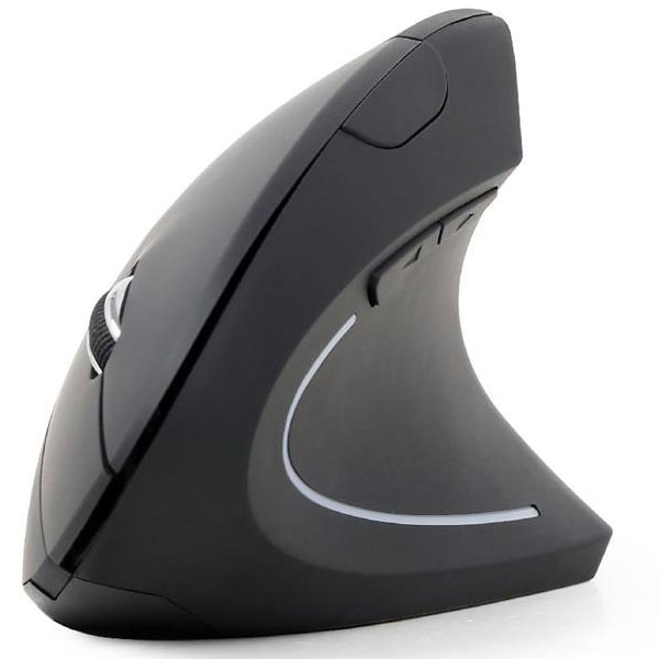 Ergonomische 6-Tasten Drahtlose Optische Maus, Schwarz