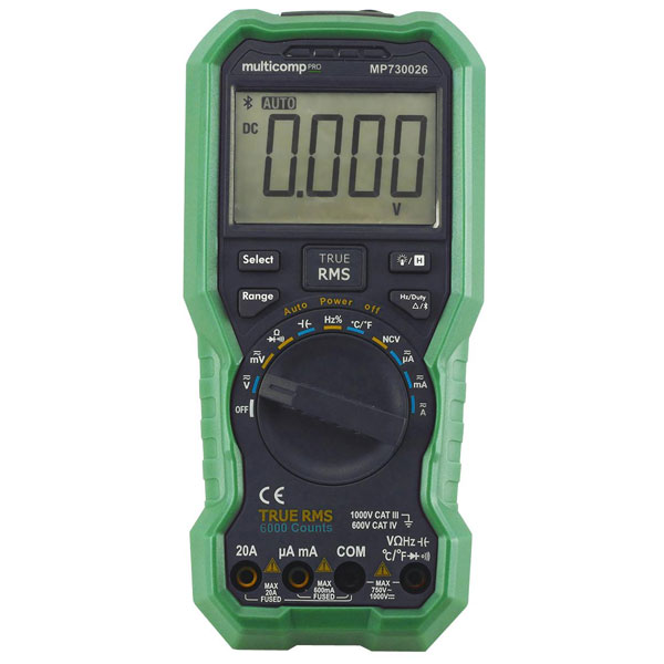 Digitale True RMS Multimeter – 1000V, 20A, 3,75-Digits