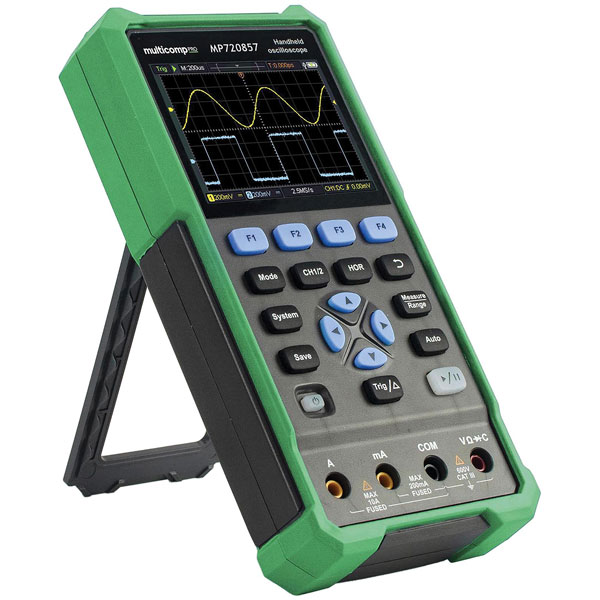OSCILLOSCOPE, 100MHZ, 2+1 CH, LCD