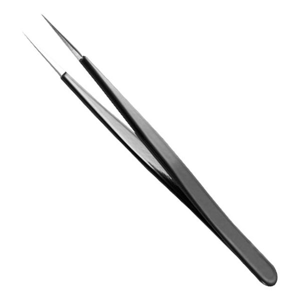 ESD-veilige Precisiepincet Type 2A SA - Plat en Rond, 120 mm, RVS