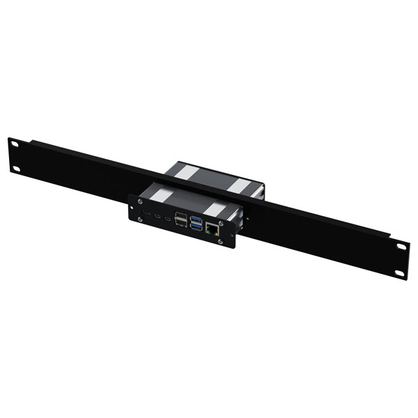 Rack Panel, Aluminium, 1U, 19" Extruded, Raspberry Pi4