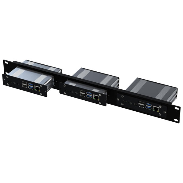 Rack Panel Aluminium 1U 19" Raspberry Pi4