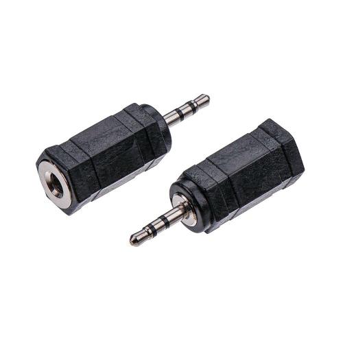 3.5 mm (V) naar 2.5 mm (M) audio adapterstekker
