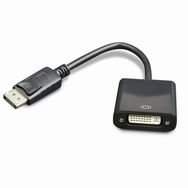 DisplayPort M - DVI F Adapterkabel 10 cm schwarz