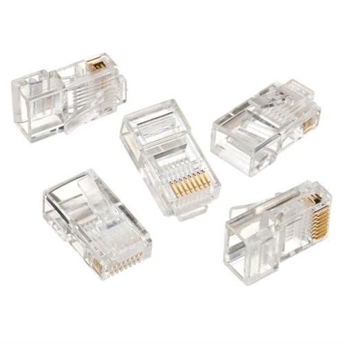 UTP connector 8-pins 8P8C (RJ45) voor CAT5, 100 stuks
