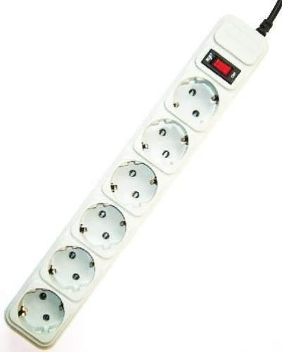 Overspanningsbeveiliging, 6 stopcontacten, 3m