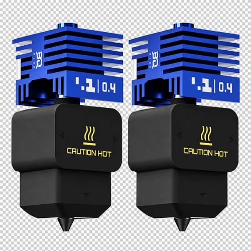 BIQU Panda Entsafter Standard Flow Hotend 0,4 mm VantaC - Bambu Lab H2/A1/A1 mini - 2 Stück