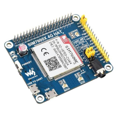 Waveshare SIM7600E-H 4G HAT voor Raspberry Pi - LTE Cat 4 en GNSS