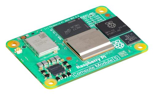 RASPBERRY-PI - CM5004000 - System-On-Module, RPI CM5 Lite, 4GB LPDDR4, 2.4GHz, BCM2712, 64-bit ARM Cortex-A76 v8