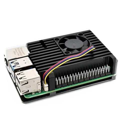 Heatsink Case Met Ventilator Zwart - Raspberry Pi 5
