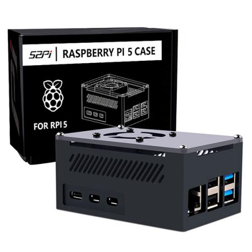 Aluminium Behuizing Met Ventilator Voor Raspberry Pi 5