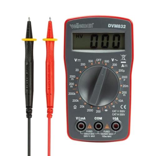 Digitale multimeter - CAT II 500V - CAT III 300V - 10A