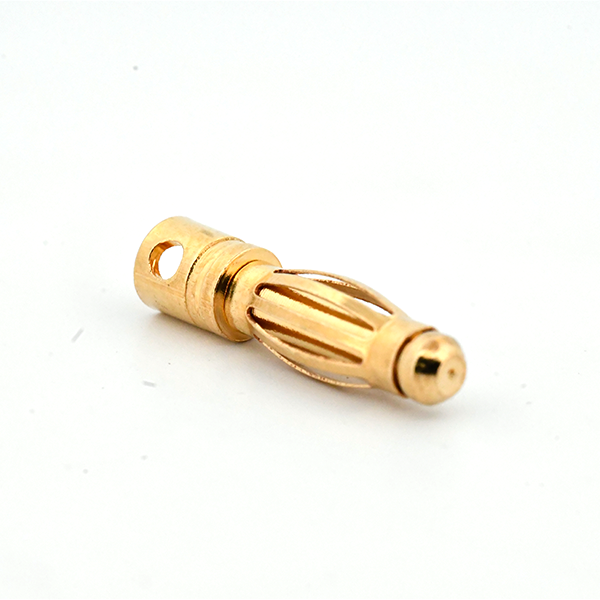 Male Banana Plug Goud