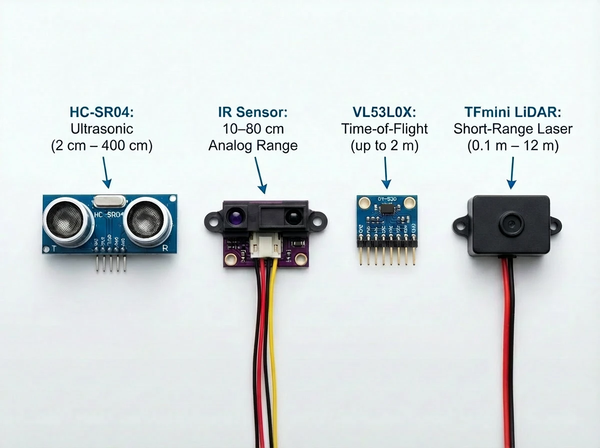 Afstandssensor kiezen: ultrasoon, IR, ToF of LiDAR | Elektronica voor jou