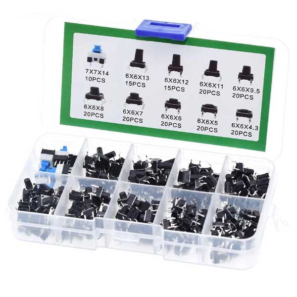 Drukknop kit 180 stuks 10 soorten