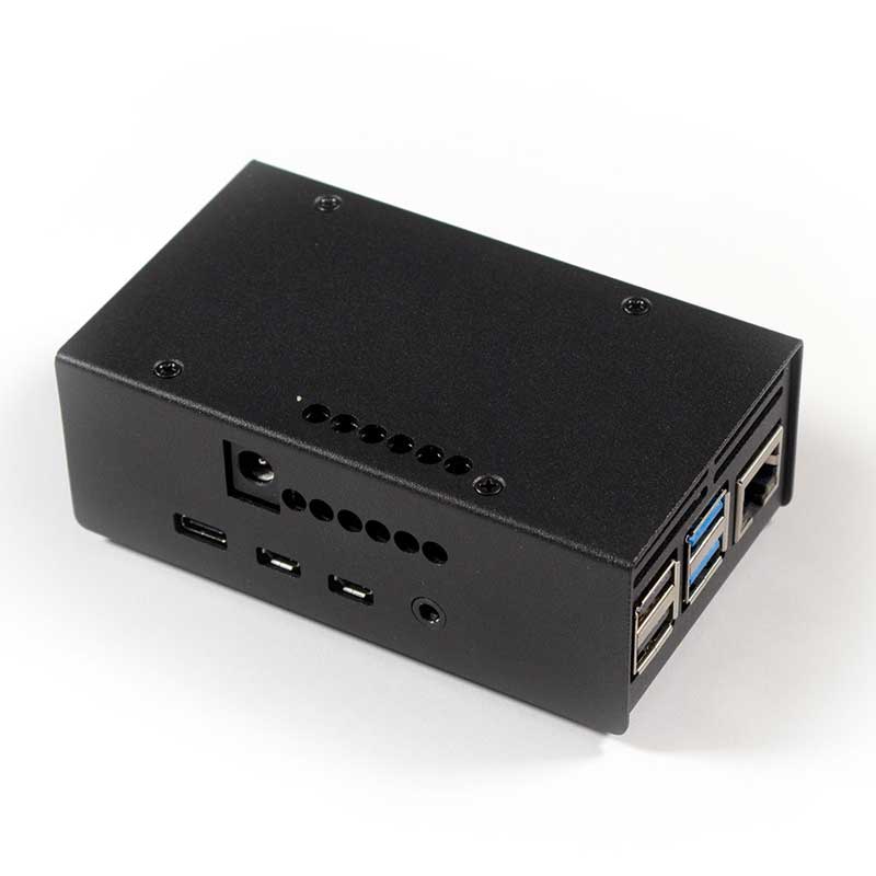 Stalen Behuizing voor HiFiBerry AMP2 & Raspberry Pi 4