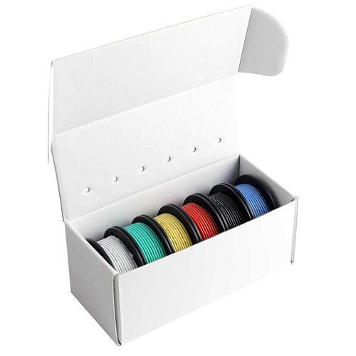 Aansluitdraad - Set 6x 7,5m (22 AWG)