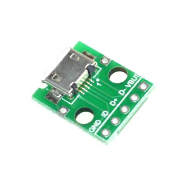 Micro USB naar DIP adapter - 5 pins