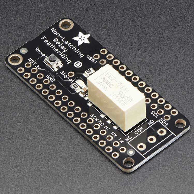 Adafruit Non-Latching Mini Relay FeatherWing