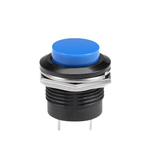 16mm Panel Mount Pulse Push Button - Blue