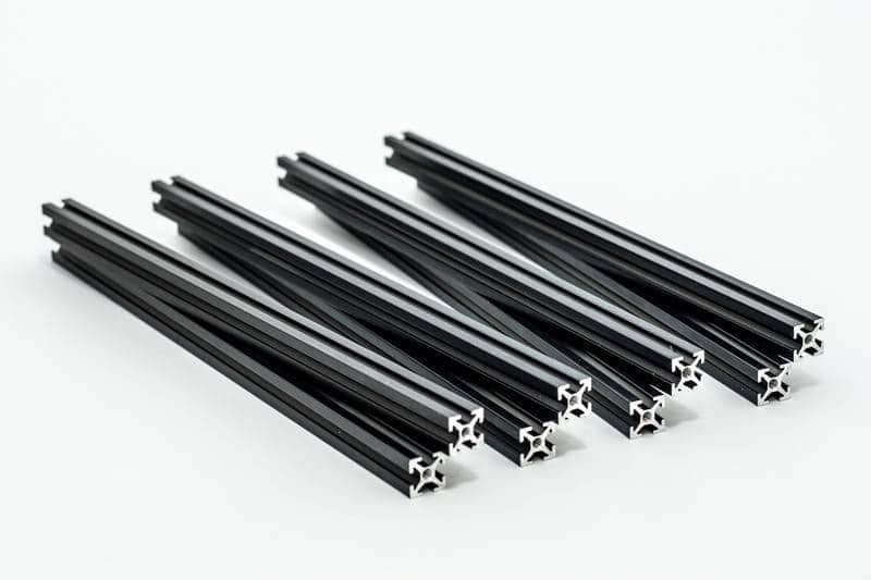 MakerBeam 200mm black anodised (8stuks)