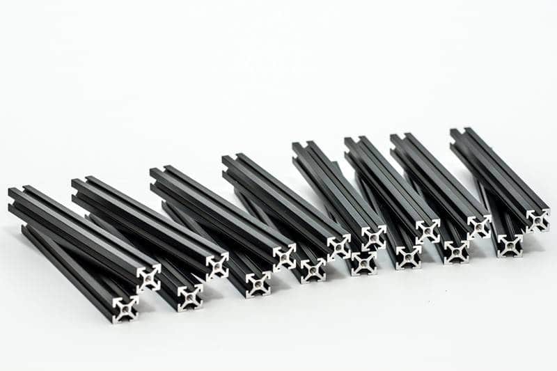 MakerBeam 100mm black anodised (16stuks)