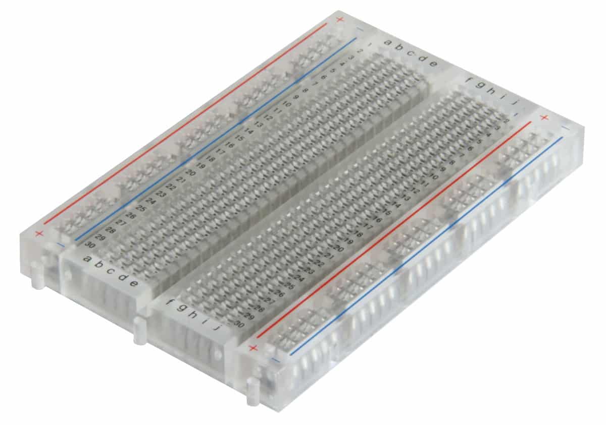 Breadboard 400 tie points - Transparant