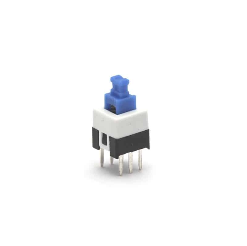 Self-Lock aan/uit schakelaar 7x7mm | 6 pins