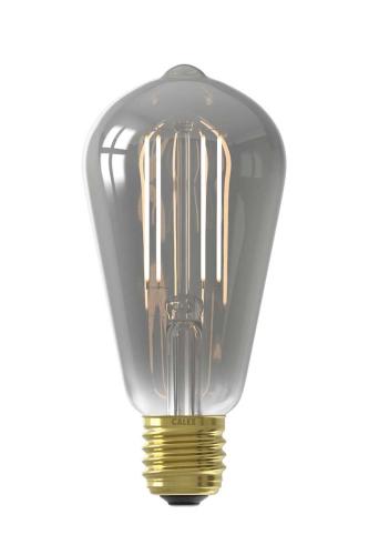 Slimme LED lamp | Calex Smart Rustiek Smoke LED lamp | E27 | Wit | 7 W | 400 lm