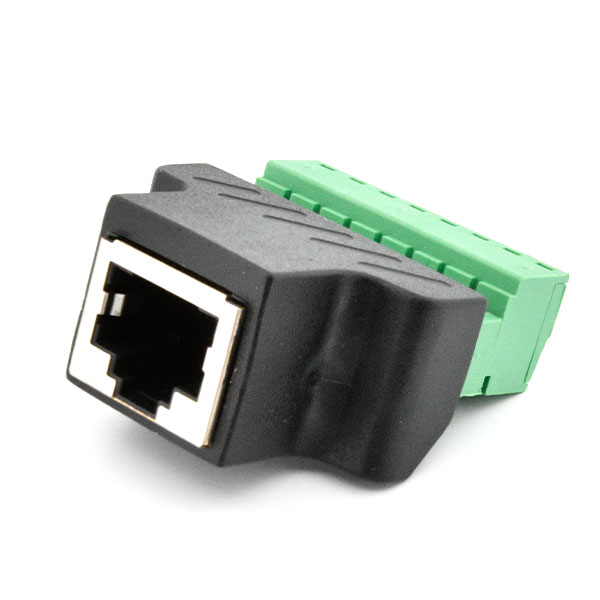 Ethernet-RJ45-Buchse auf 8-Pin-Anschluss