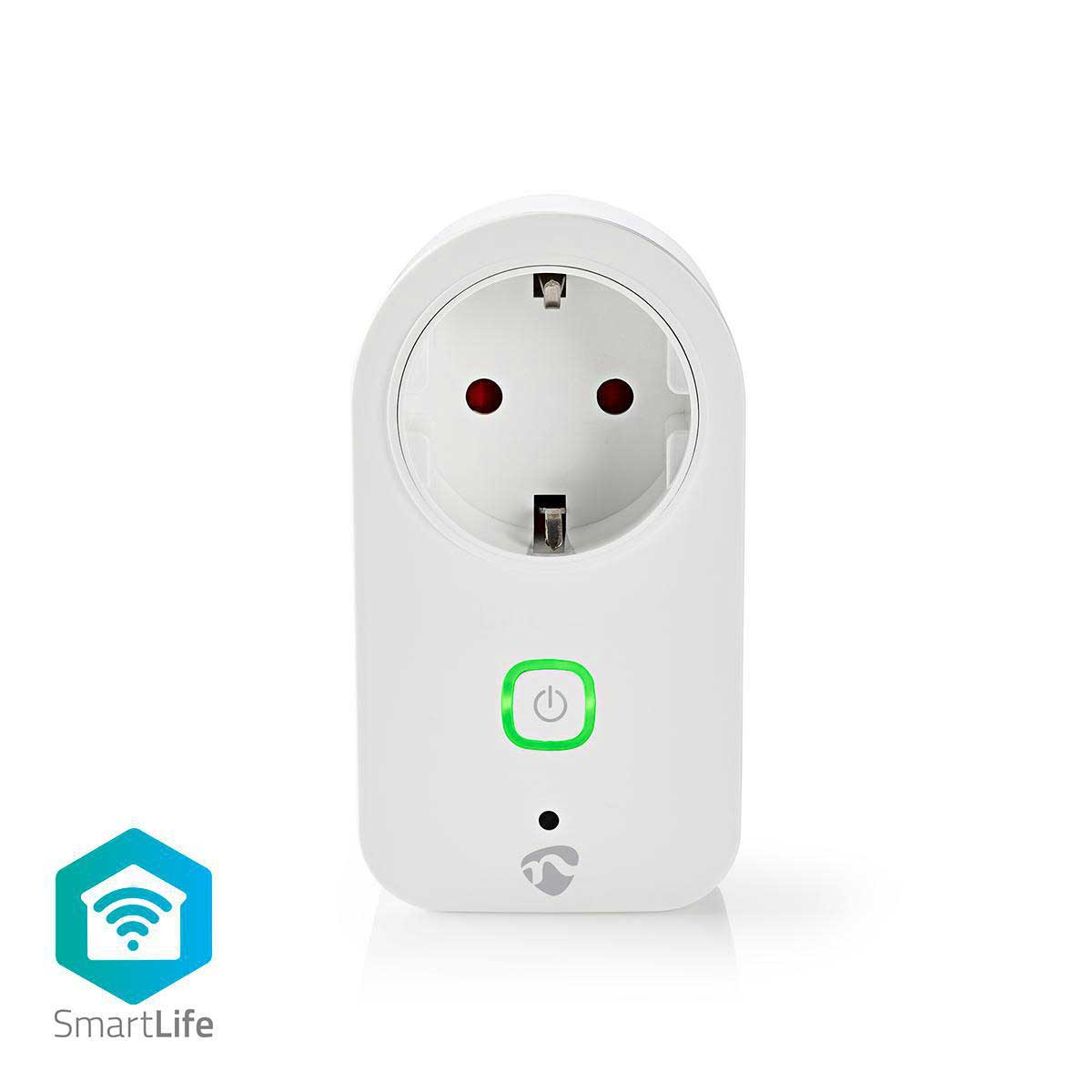 Wi-Fi slimme plug | Stroommeter | Schuko type F | 16A