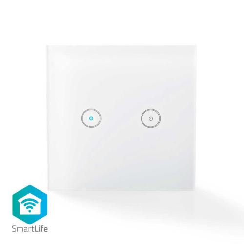 Wi-Fi slimme lichtschakelaar | Dubbel