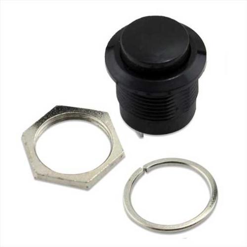 16mm Panel Mount puls push button - Zwart